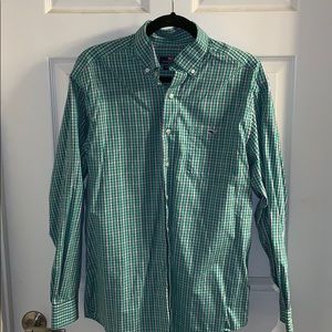 Vineyard Vines Green/Blue Button Down